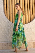 Chiffon-Trägerkleid Anna