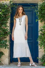 Kleid mit Muschelverzierung Dea