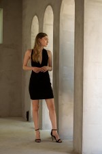 Geripptes Kleid Mary